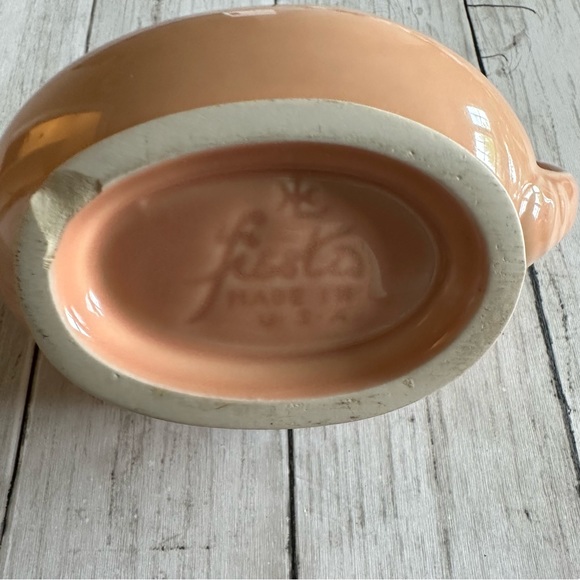 PREOWNED FIESTA WARE GRAVY BOAT PEACH COLOR - Picture 5 of 6
